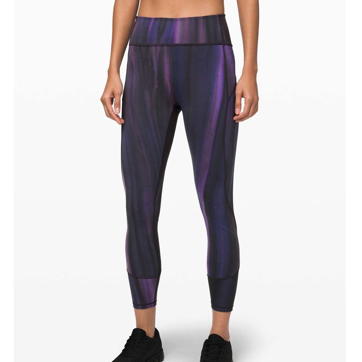 Lululemon In Movement 7/8 Tight 25" Size 8 Spray Dye Lunar Purple Intergalactic